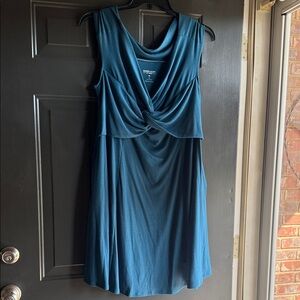 Torrid Blue Twist Front Mini Dress